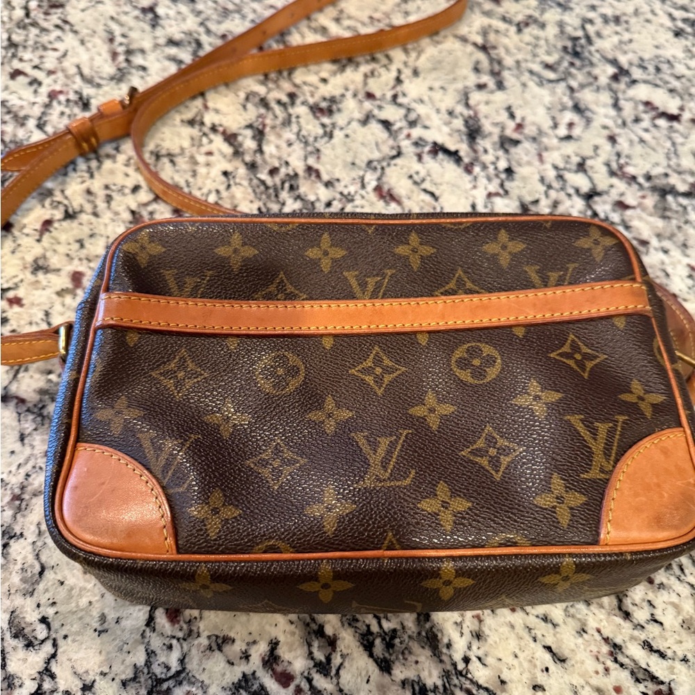 Louis Vuitton Brown Leather Interior Bag